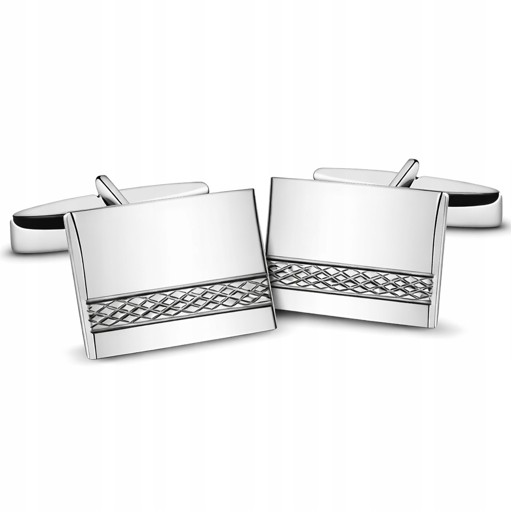 Stříbrné manžetové knoflíčky Ag 925 SP005 Gravírování Bonus
