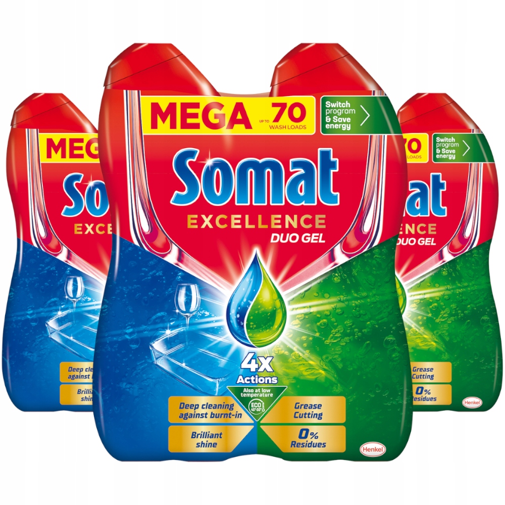 

Somat Excellence Gel Grease Żel do zmywarki 3,78l