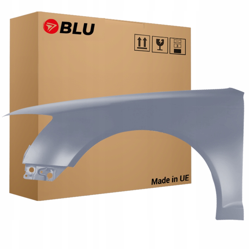 Blu Blatník Audi A6 C6 Lift LY7H levý stříbrný 08-11 přední AkoyaSilber