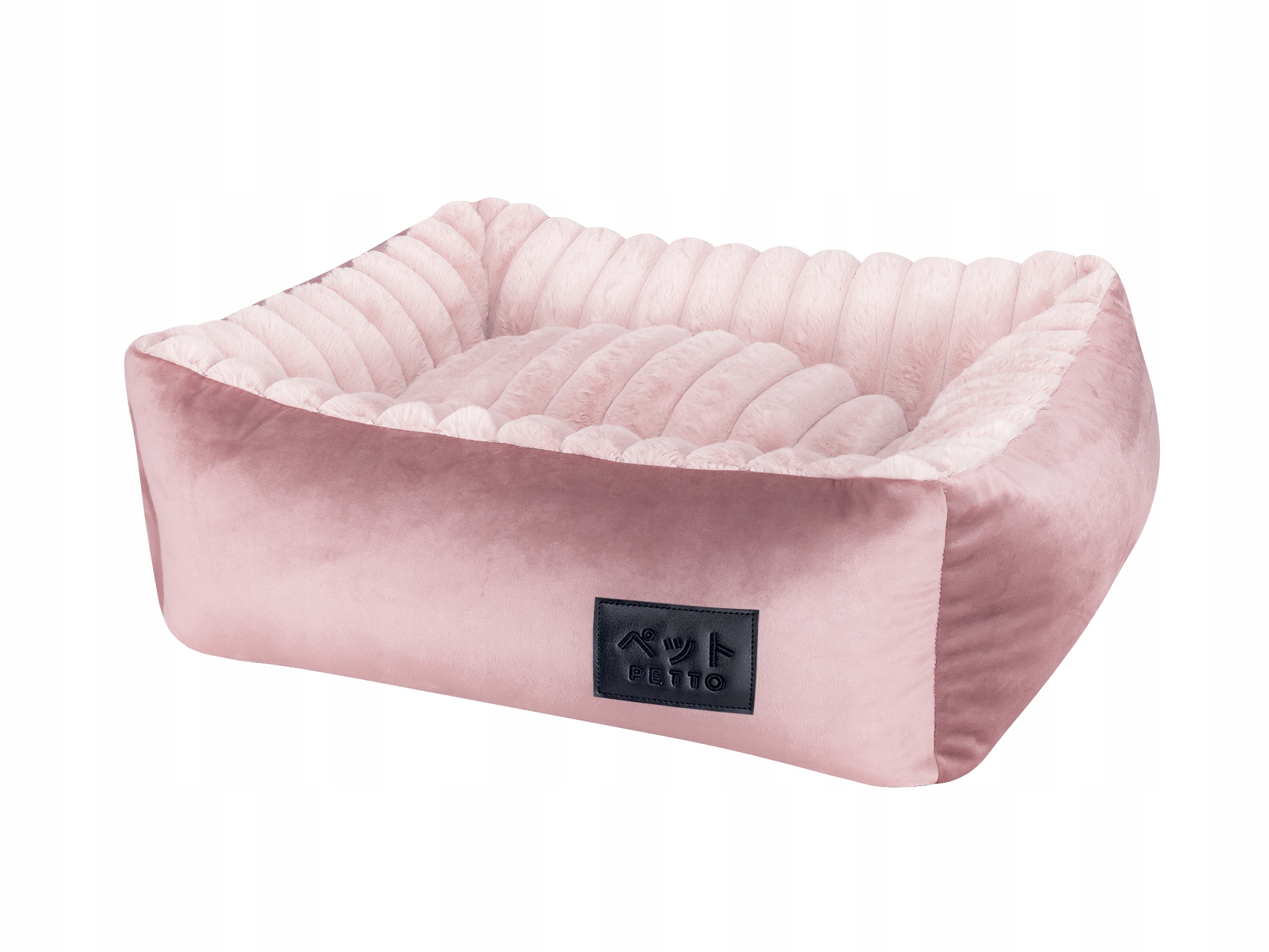 Levně Petto Osaka Fluffy Pelíšek pro psa růžové M 95/75 cm