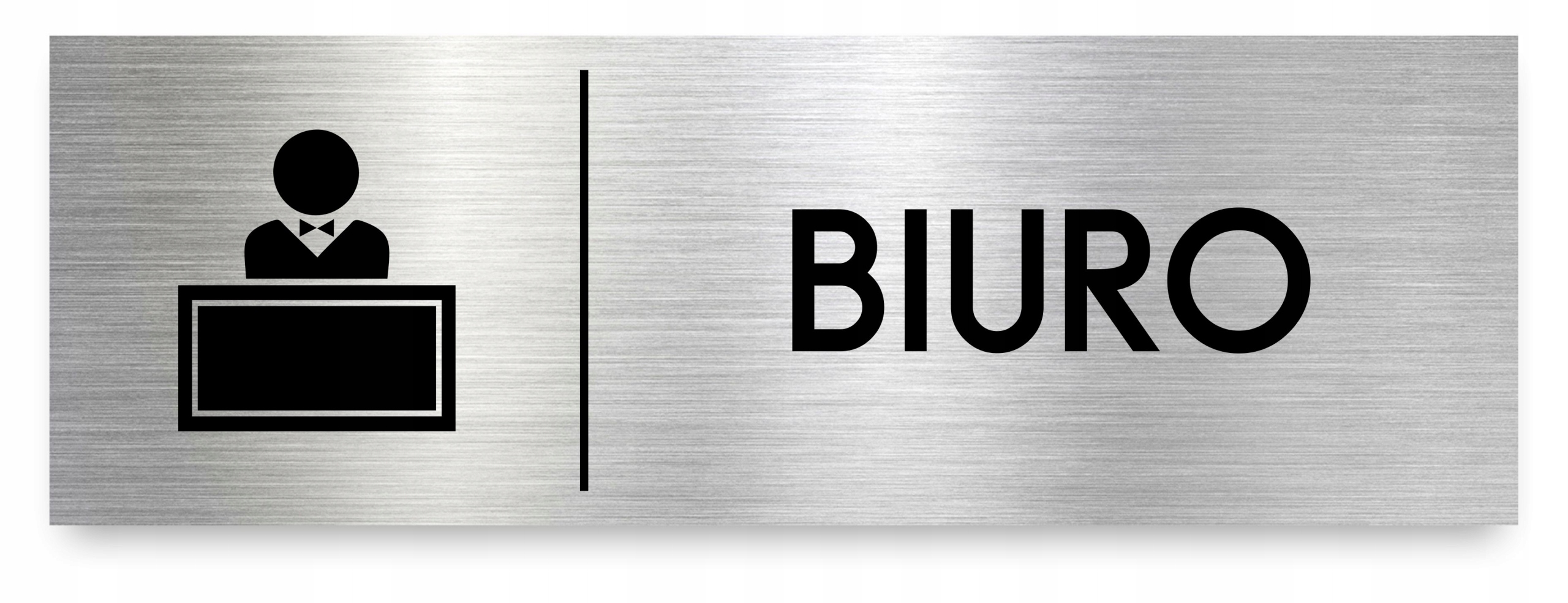 

Tabliczka Biuro 30x10 cm Dibond