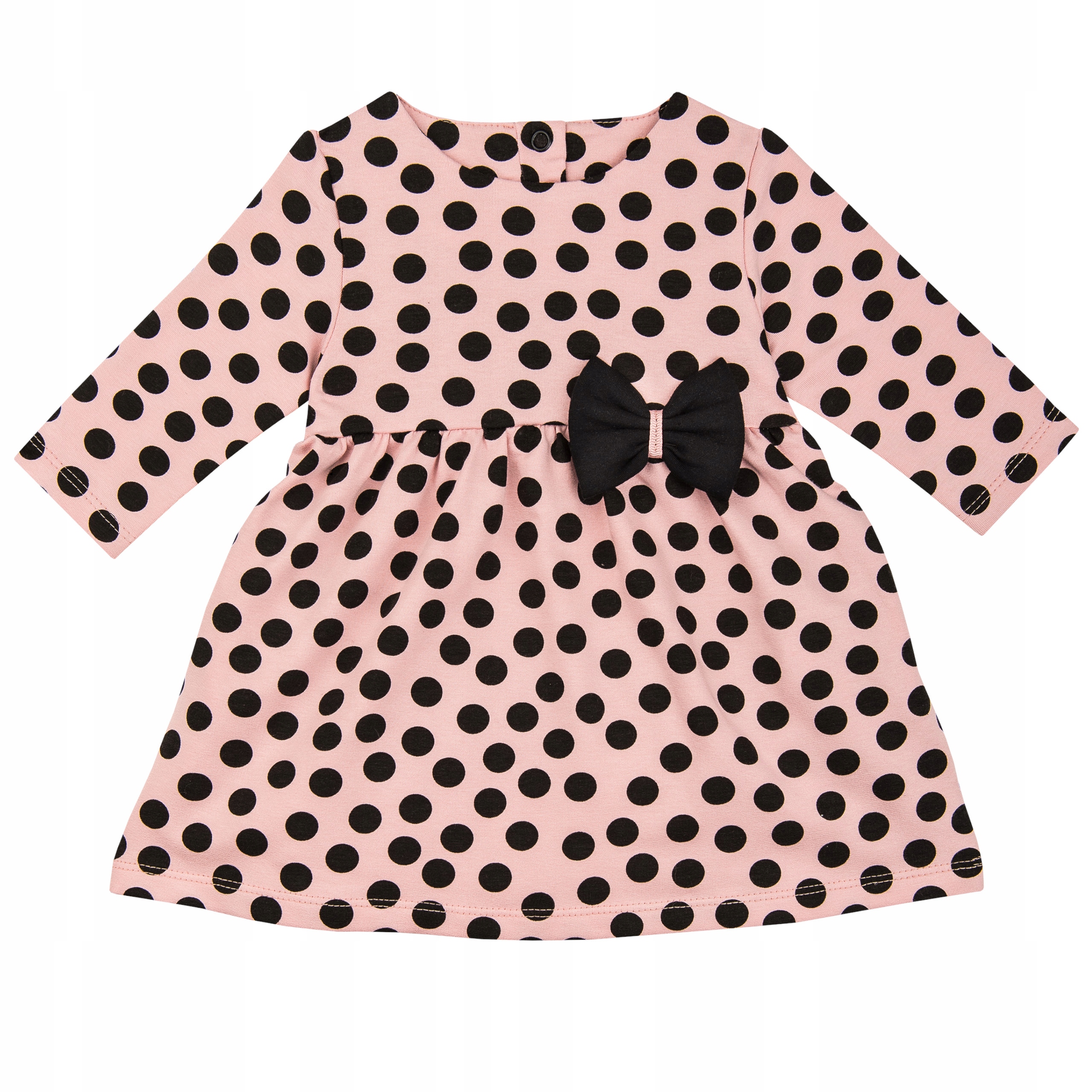 

Sukienka Z Kokardą - polka dot 74 z dresówki