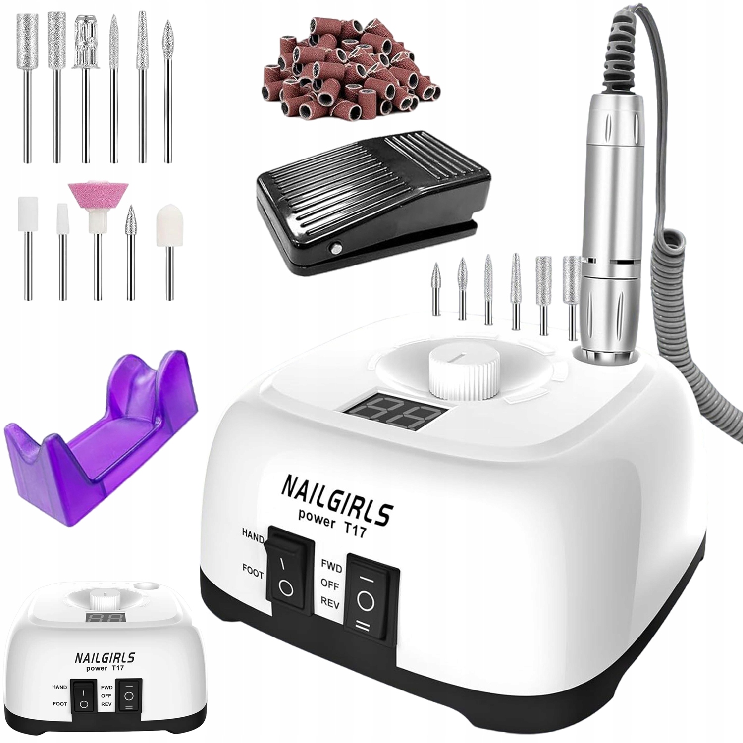 Profesionální Frézka Na Nehty 11V1 Pro Akrylový A Hybridní Gel