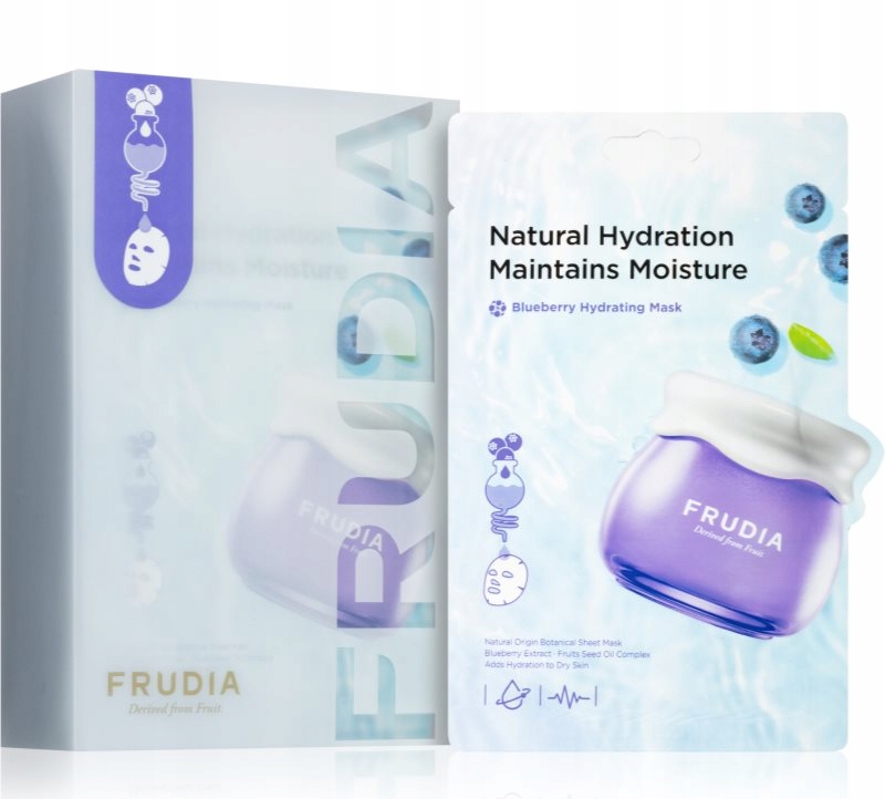 Frudia Borůvková hydratační maska pro citlivou a suchou pleť 10x20 ml