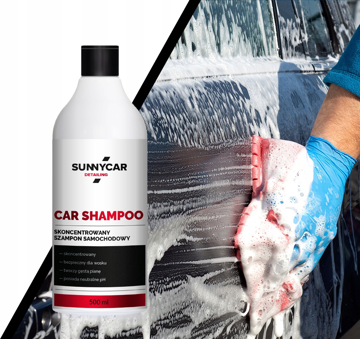 SZAMPON DO MYCIA AUTA SAMOCHODU SUNNYCAR BEZPIECZNY DLA WOSKU 500 ml EAN (GTIN) 5905722158709