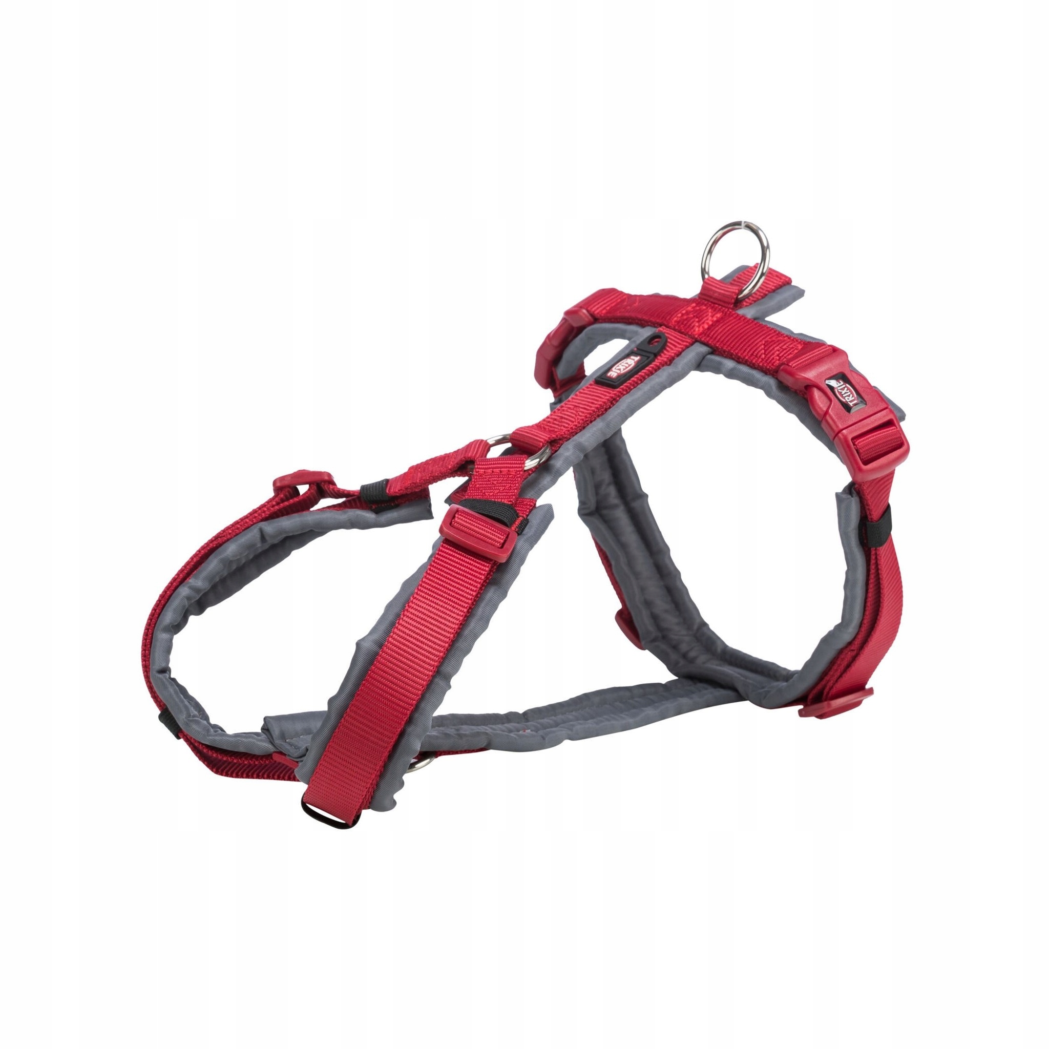 Levně Trixie Premium trekkingové popruhy červené/grafit S 36–44 cm/15