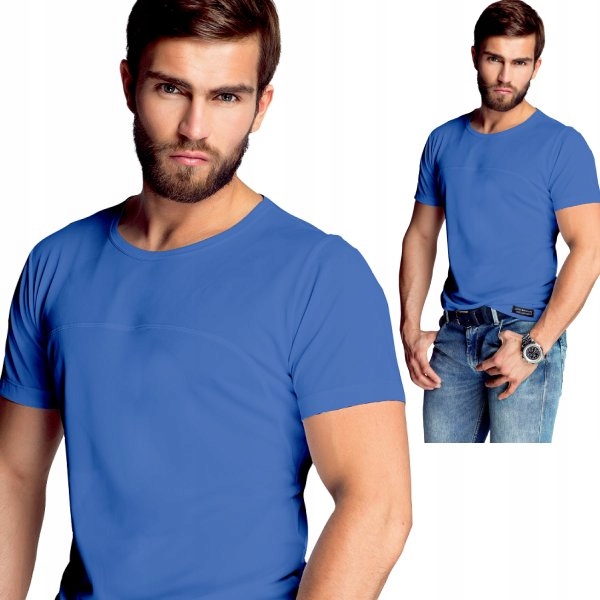 

T-shirt męski z jedwabiu wiskozowego Mewa James