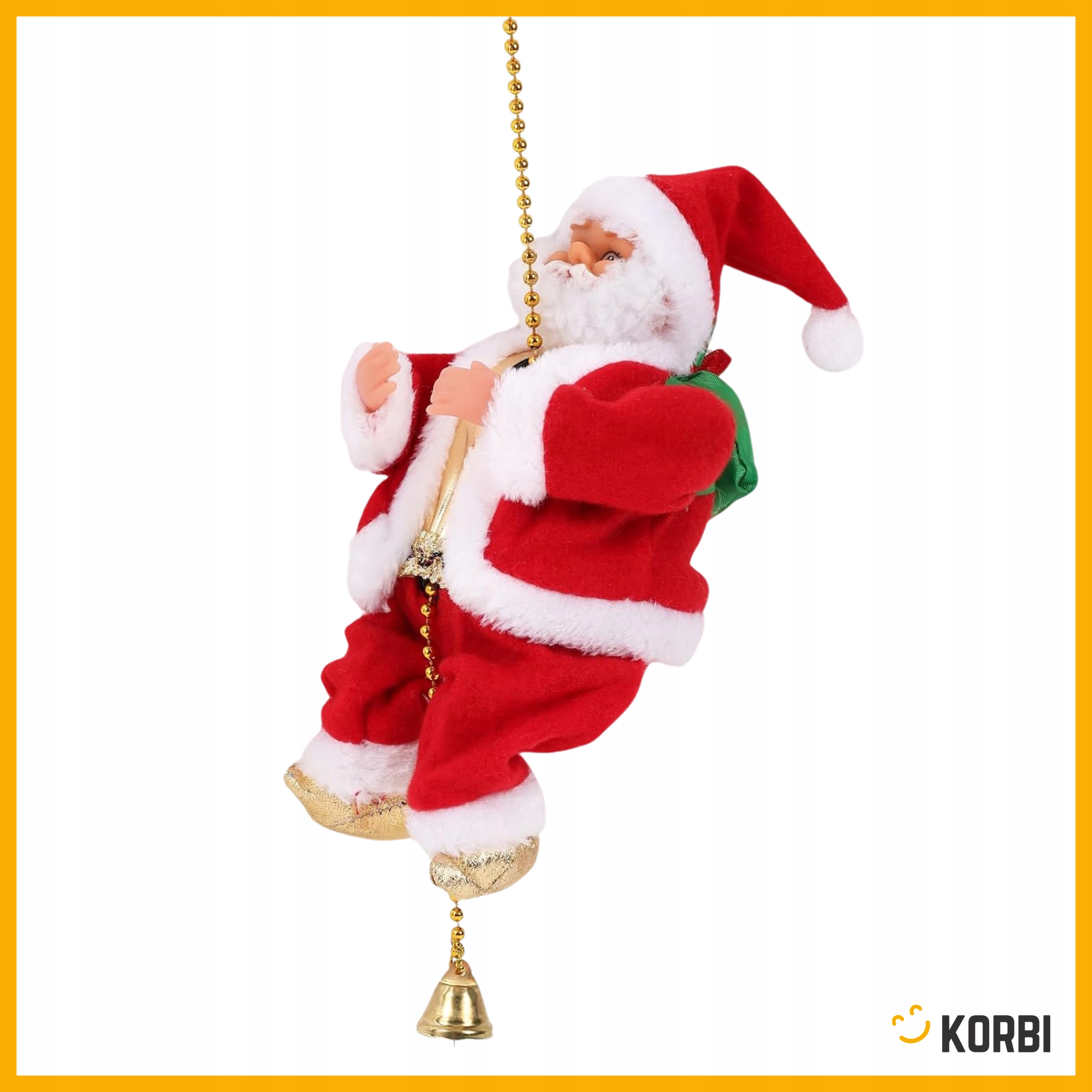 DEKORACJA WSPINAJĄCY SIĘ MIKOŁAJ OZDOBA ŚWIĄTECZNA GRAJĄCY PREZENT 100CM EAN (GTIN) 5907068868489