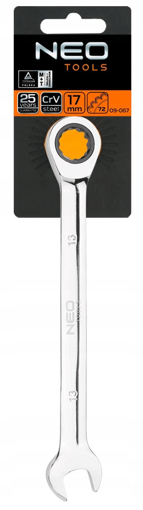 

Neo Tools Klucz Plasko-oczkowy Z Grzechotka, 24 MM