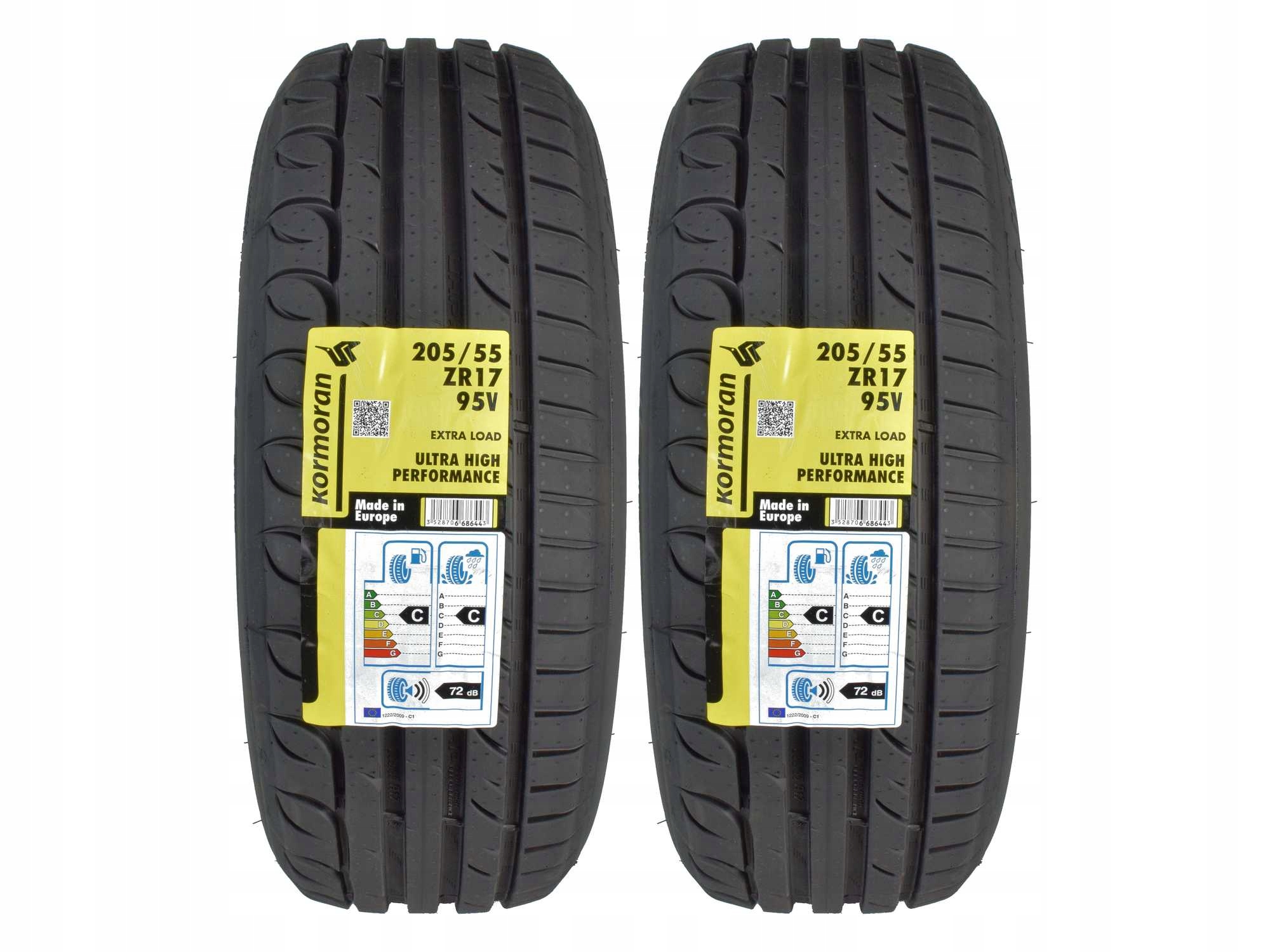 

2 Opony letnie 205/55R17 Kormoran Uhp