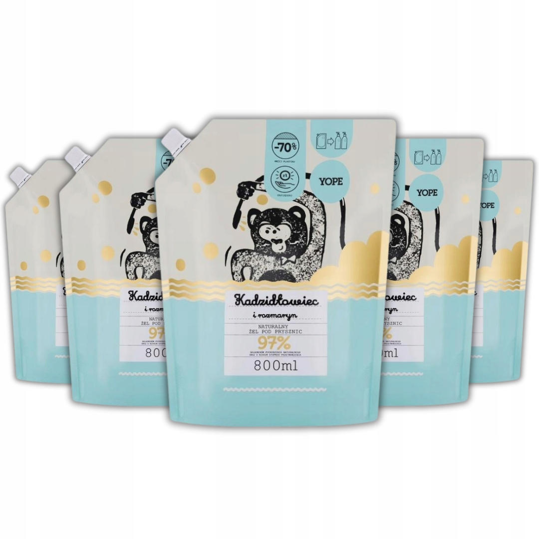 Yope Żel Pod Prysznic Kadzidłowiec Rozmaryn 5x800ml