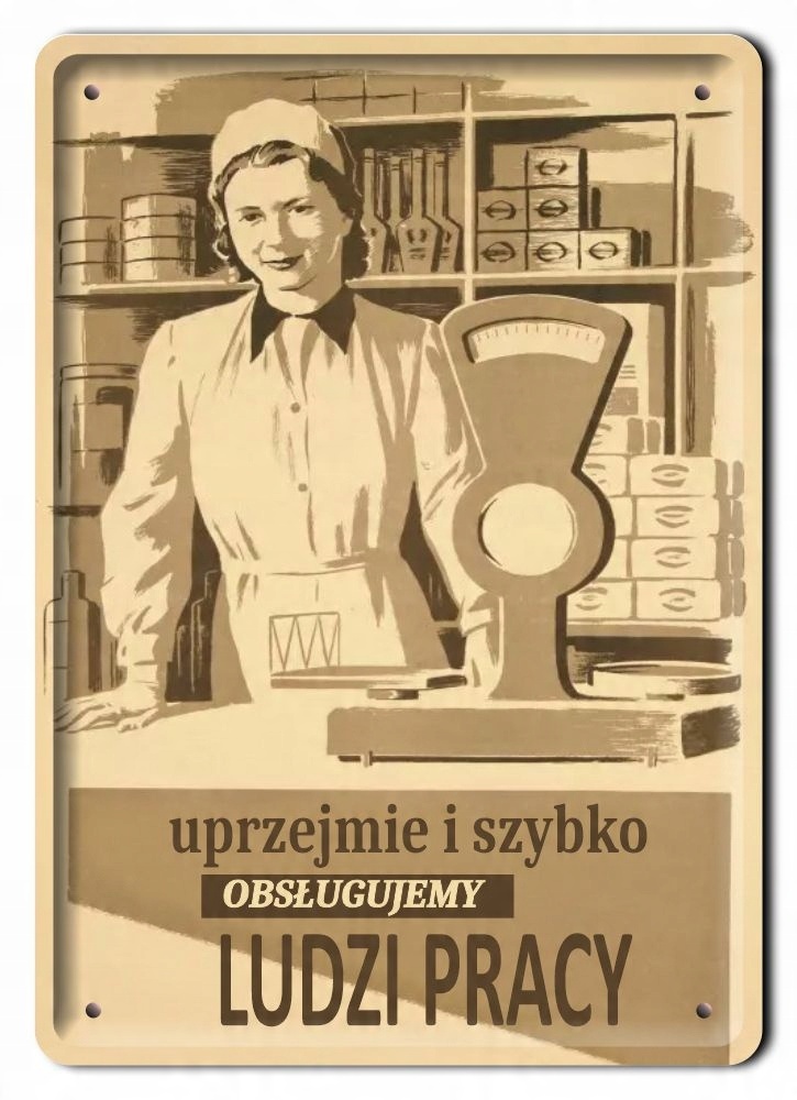 

Prl Plakat Metalowy Szyld Obrazek Retro #12644