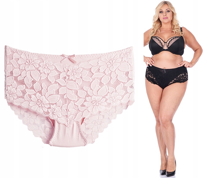 

Majtki Wysokie koronkowe Wyszczuplające plus size