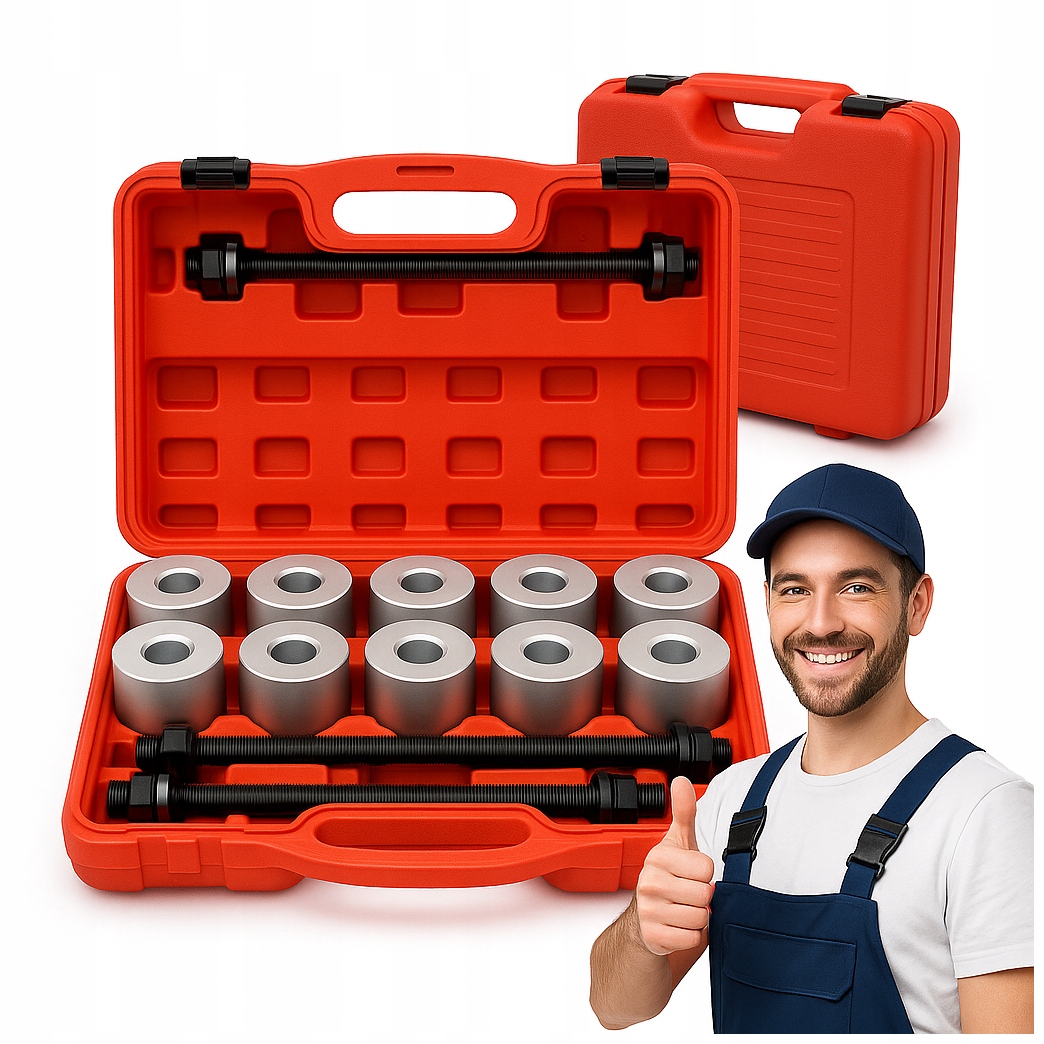 KRAFT&DELE gultņu, sviru un bukses novilcēju komplekts, 27 daļas