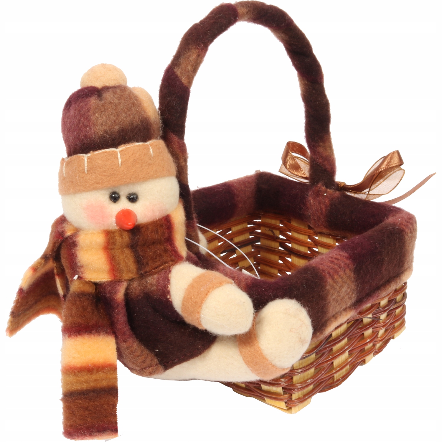 KOSZYK ŚWIĄTECZNY Z BAŁWANEM 16 CM Marka Goliat