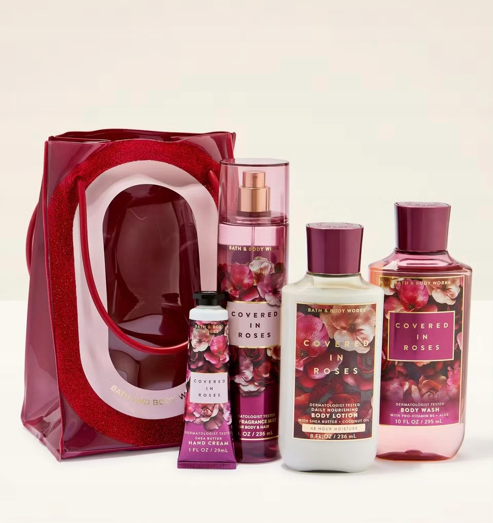 Zestaw prezentowy Bath&Body Works 4 kosmetyków Covered In Roses