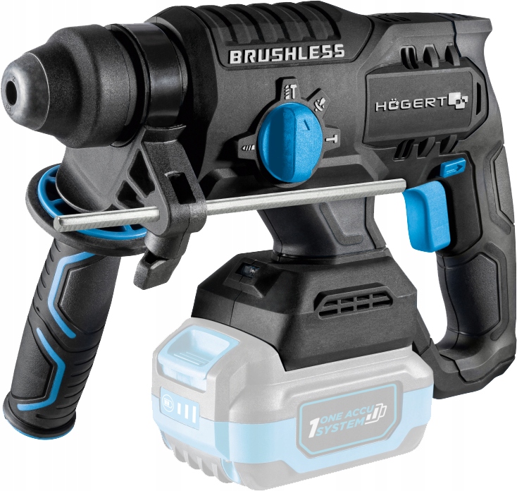 Sada elektrického nářadí + nástěnná skříňka, OneAccuSystem, řada Hoegert Technik OneAccuSystem