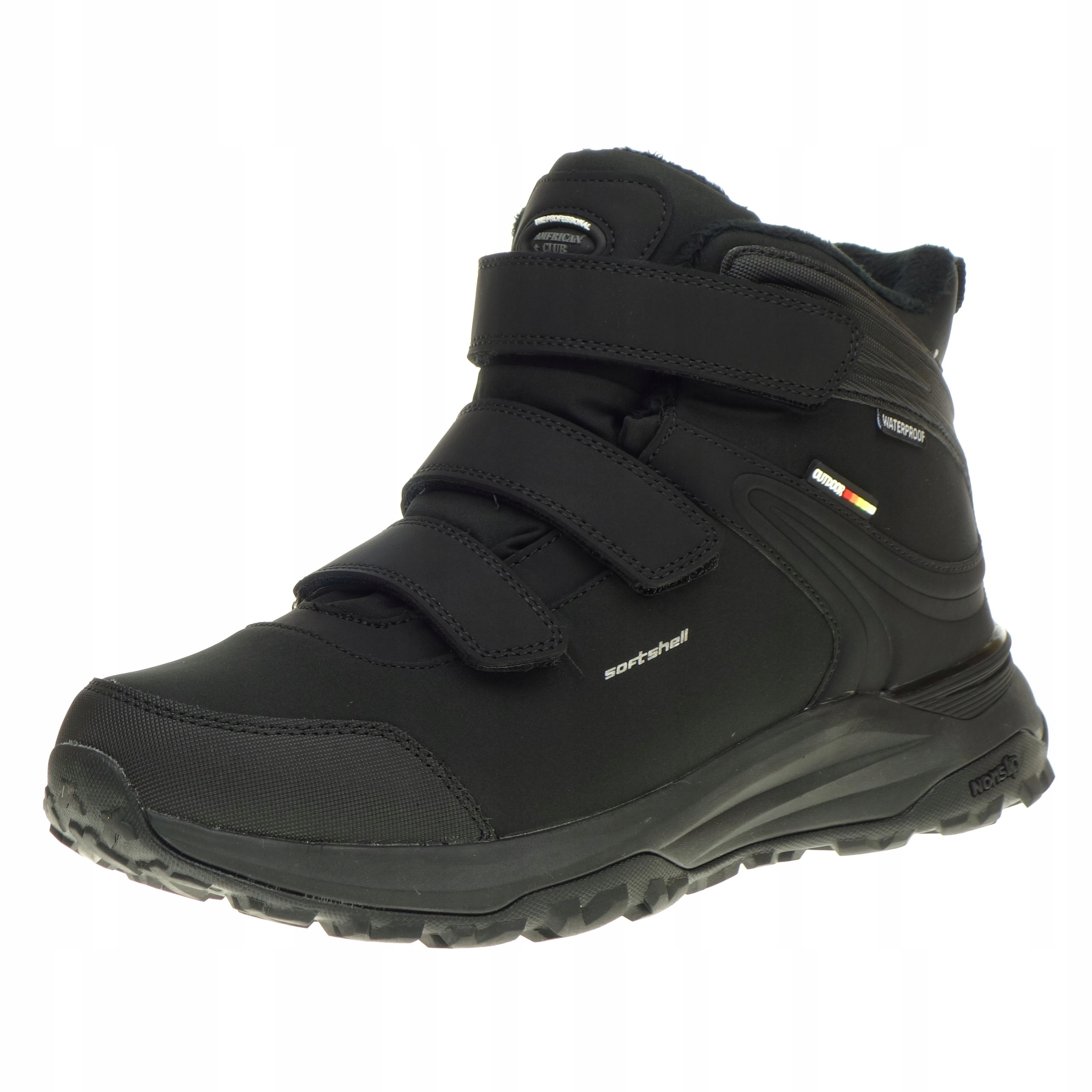 Zimní trekové boty American Club SoftShell zateplené na suchý zip 37