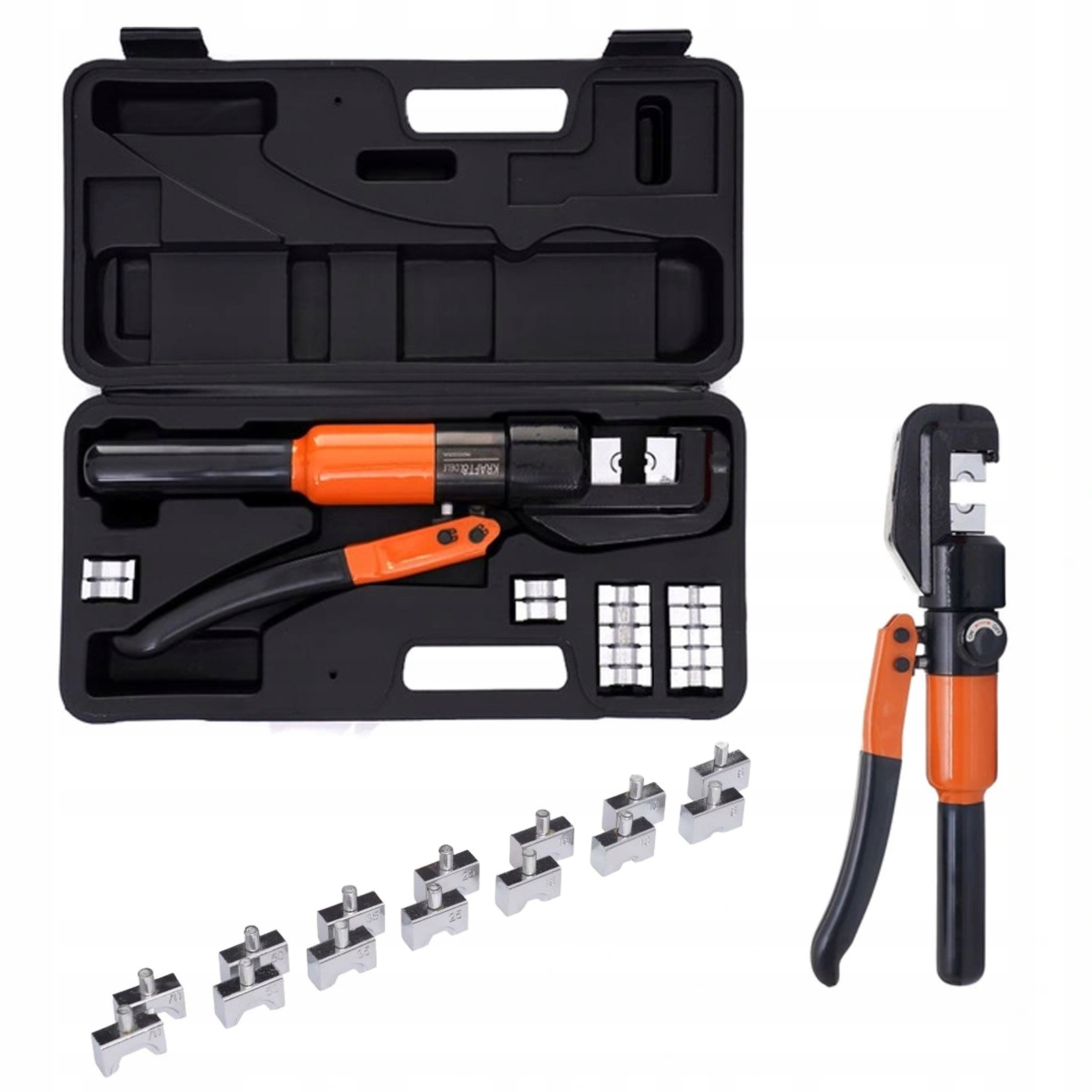 Hydraulická Lisovací Svorka Pro Kabelové Koncovky 4-70 mm Kufr