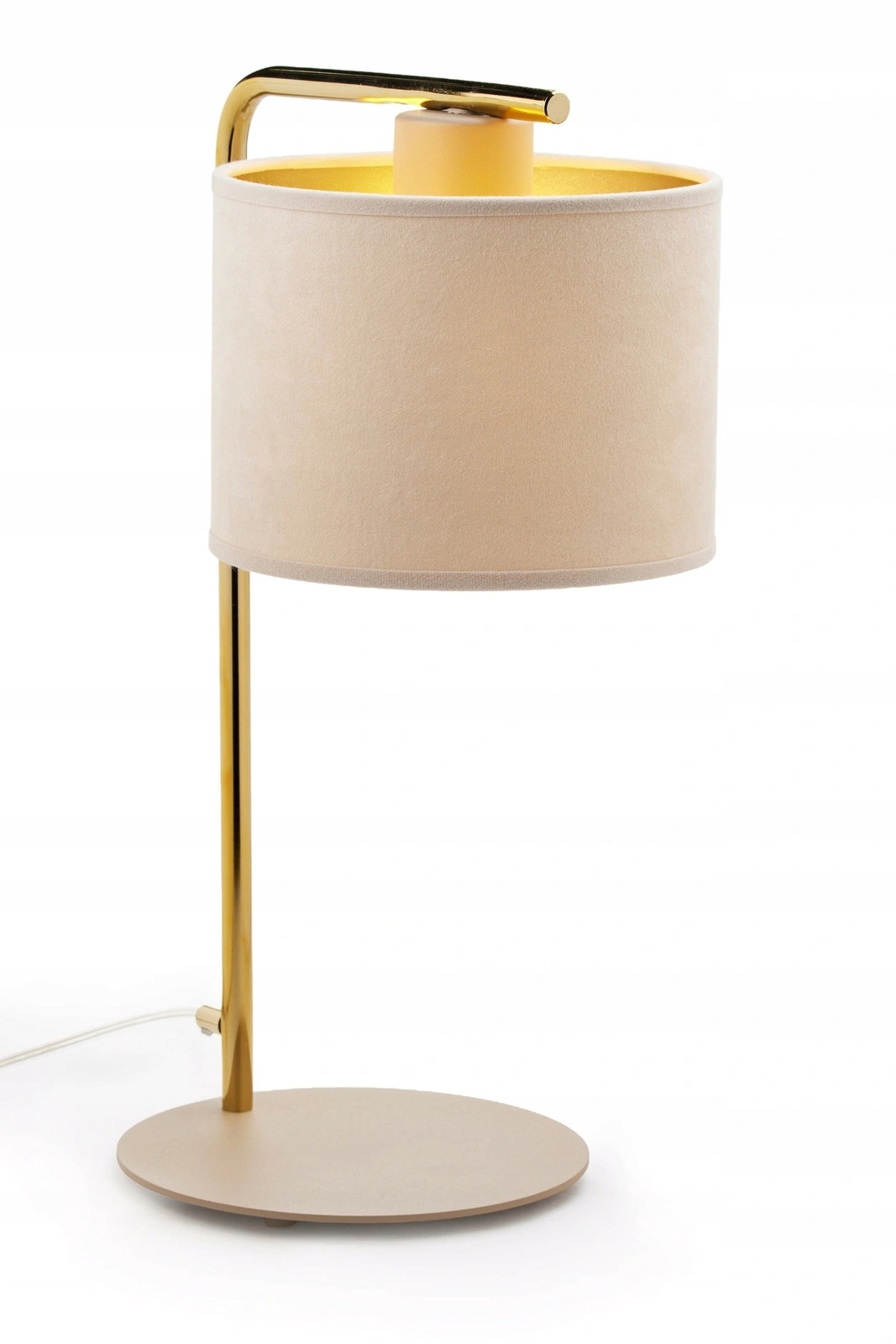 Sigma Lighting stolní lampa Ariel béžová velurová E27 15W