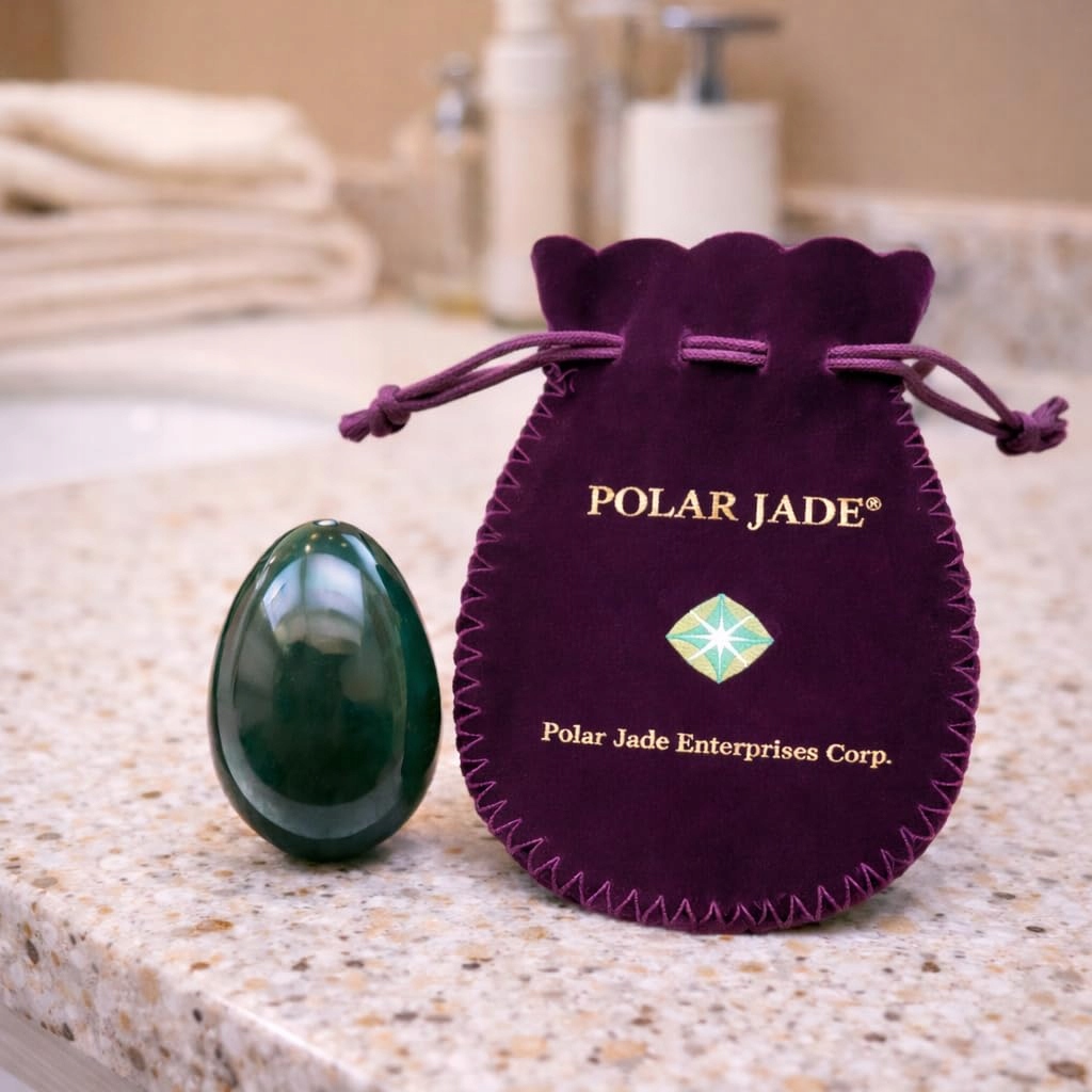 POLAR JADE Nephrytowe Jajko Do Ćwiczeń Kegla i Medytacji — miniatura 5