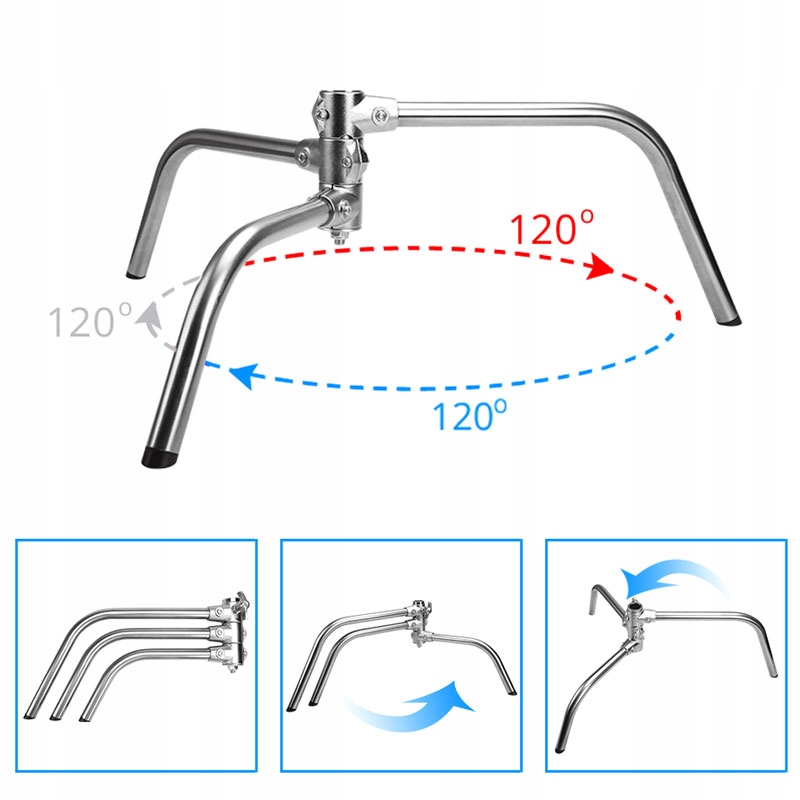 SOLIDNY STALOWY STATYW 2,7m ŻURAW PRO BOOM C-STAND Maksymalny udźwig 25 kg