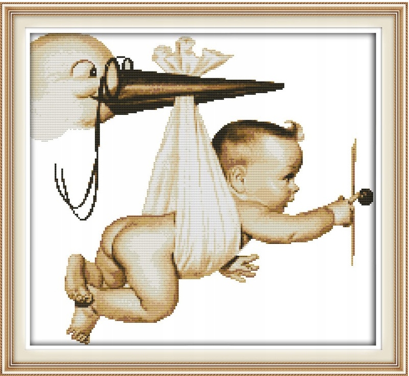 Křížková výšivka počítaná sada (kanva, mulina)