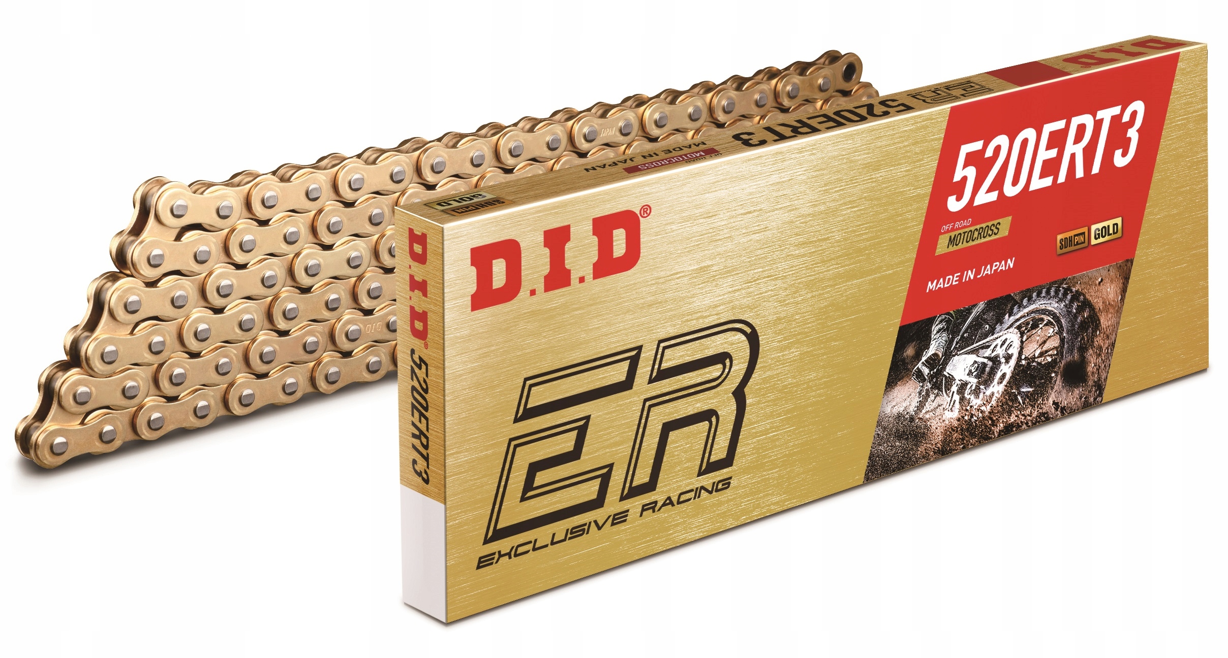 DID520ERT3G&G-110 - ПРИВОДНИЙ ЛАНЦЮГ DID 520ERT3 GG - 112 ЛАНОК +ЗАСТІБКА