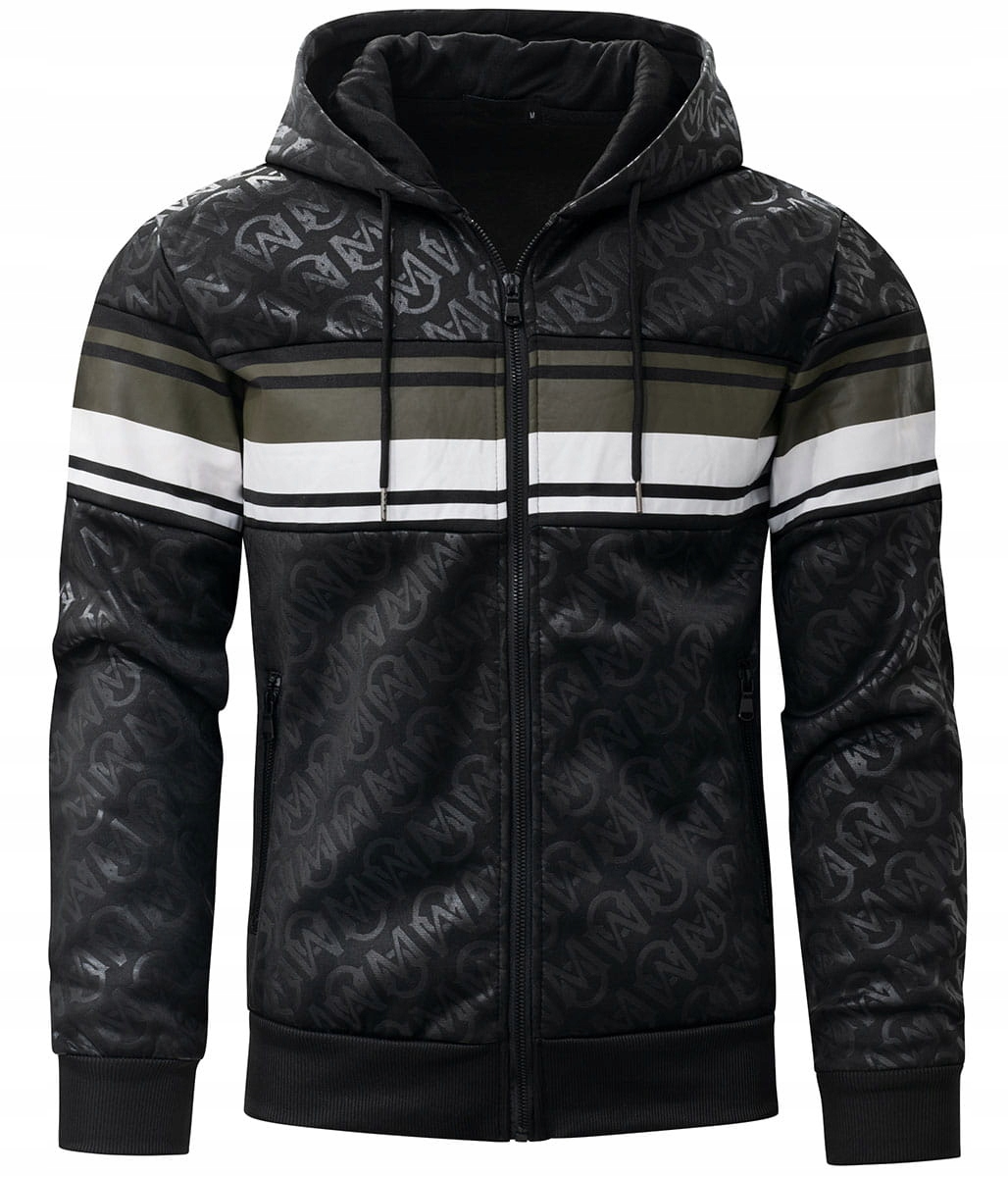 BLUZA MĘSKA Z KAPTUREM ROZPINANA XL