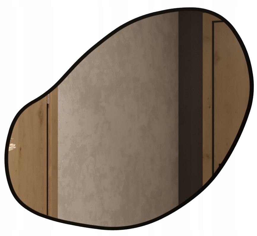 

Lustro ścienne nieregularne wiszące Nerka 83 cm