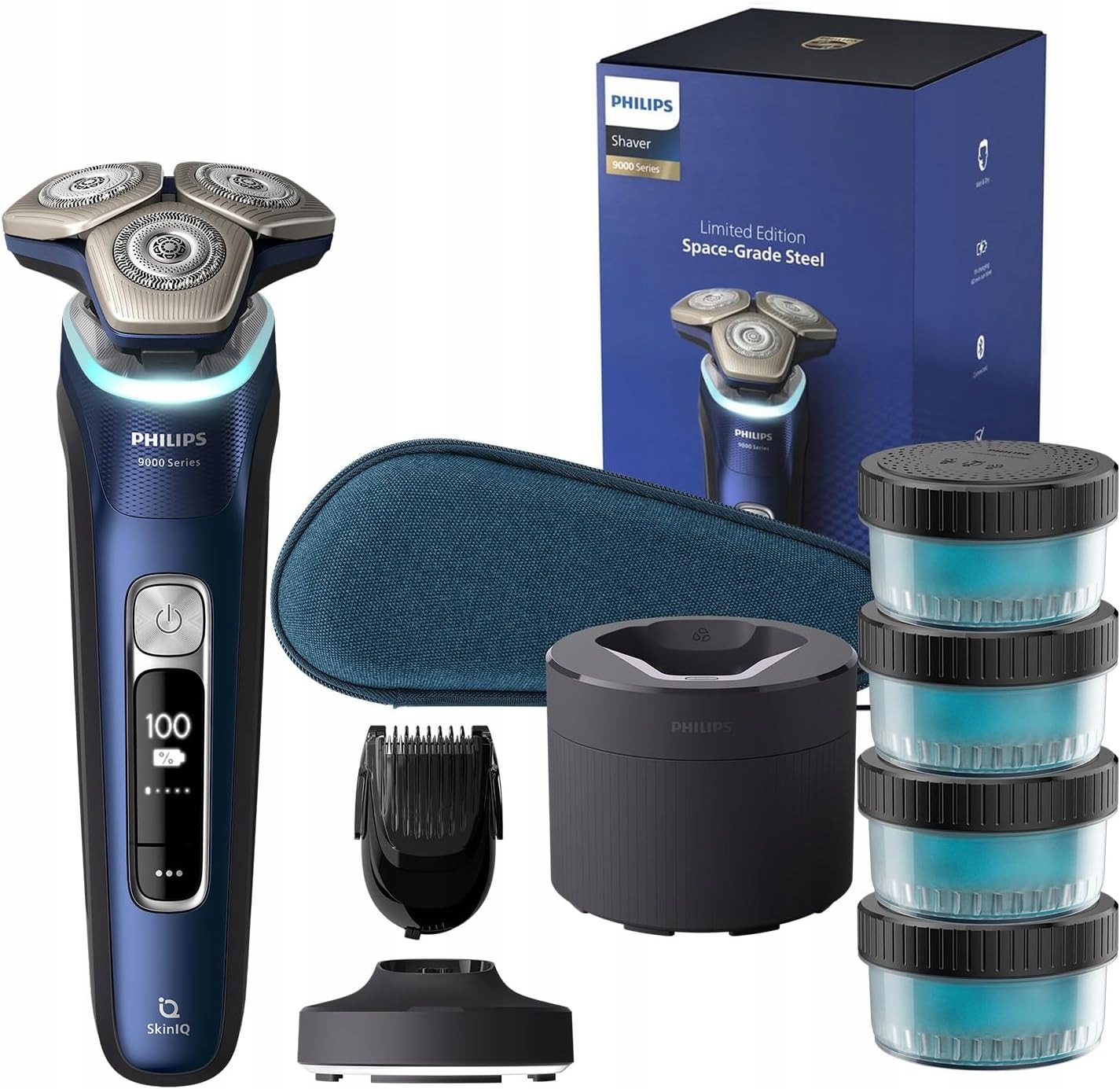 Holicí Strojek Elektrický holicí strojek Philips S9980/74 Zastřihovač základna 4 náplně