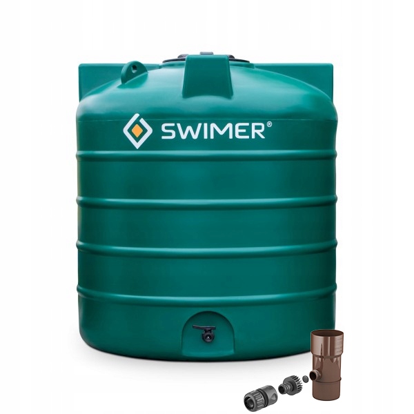 Zbiornik do deszczówki 2000 litrów MOJA WODA ZIELEŃ