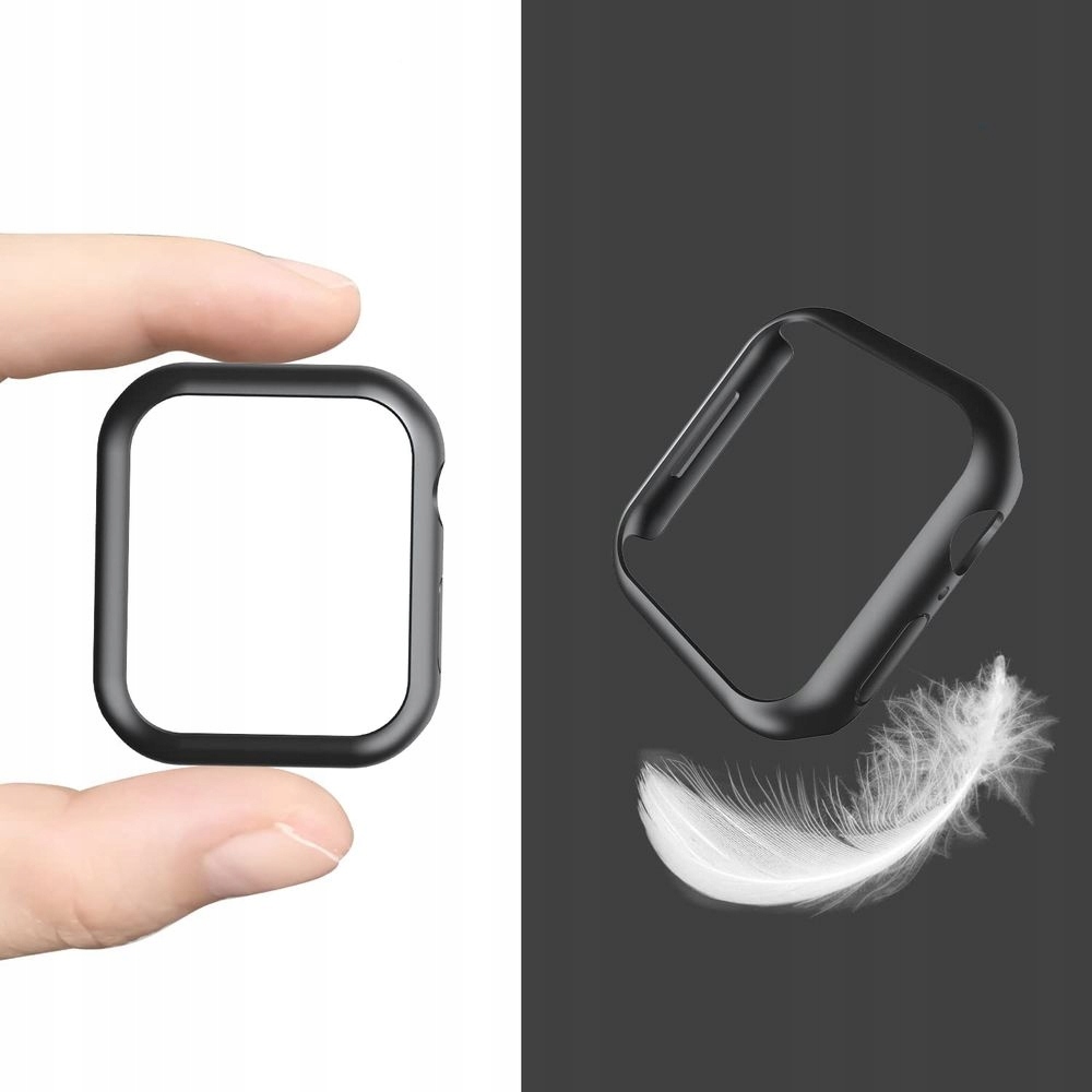 2w1 Etui Szkło 360° na CAŁY Apple Watch 7 45mm Materiał tworzywo sztuczne