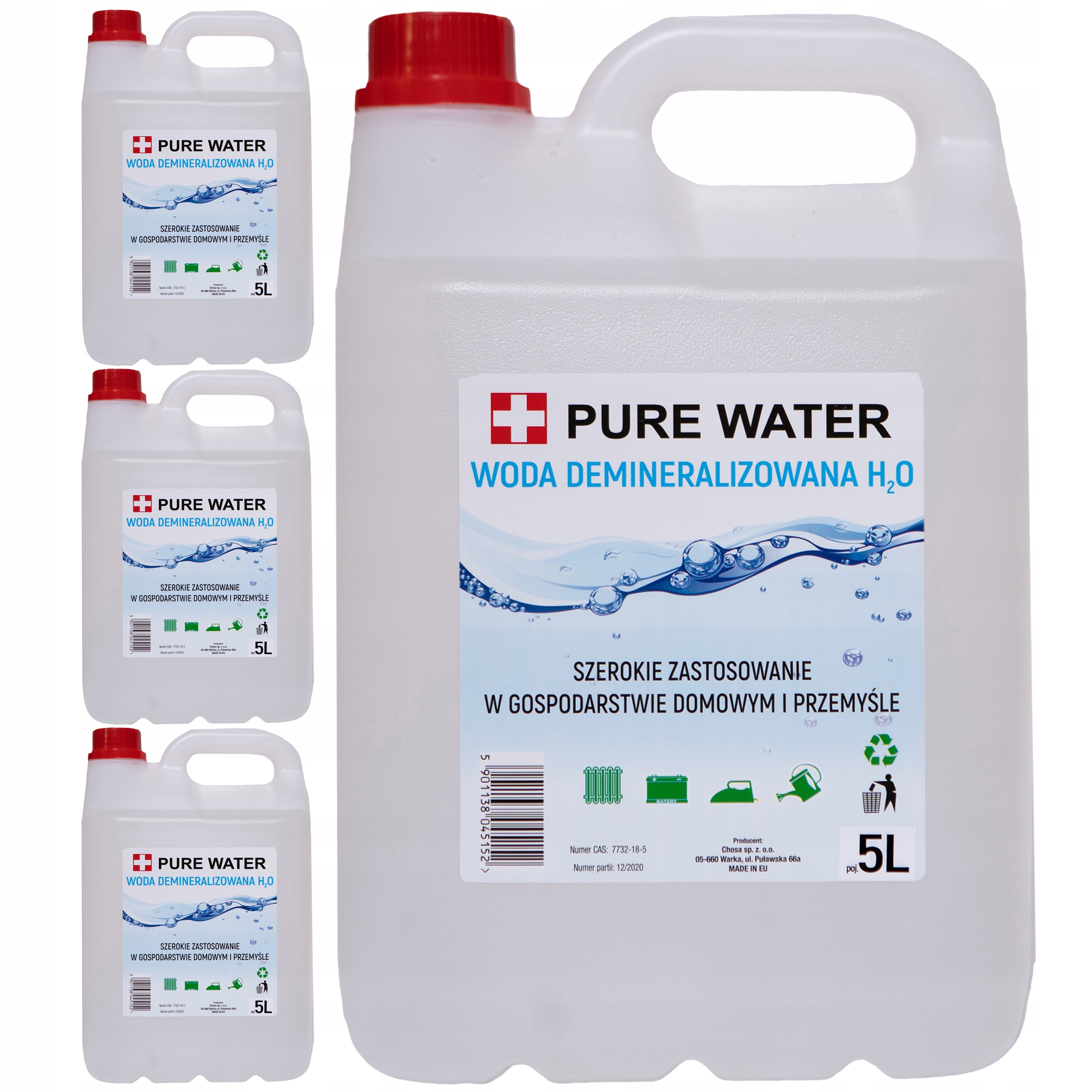

Woda Destylowana Demineralizowana 20L (4x5L)