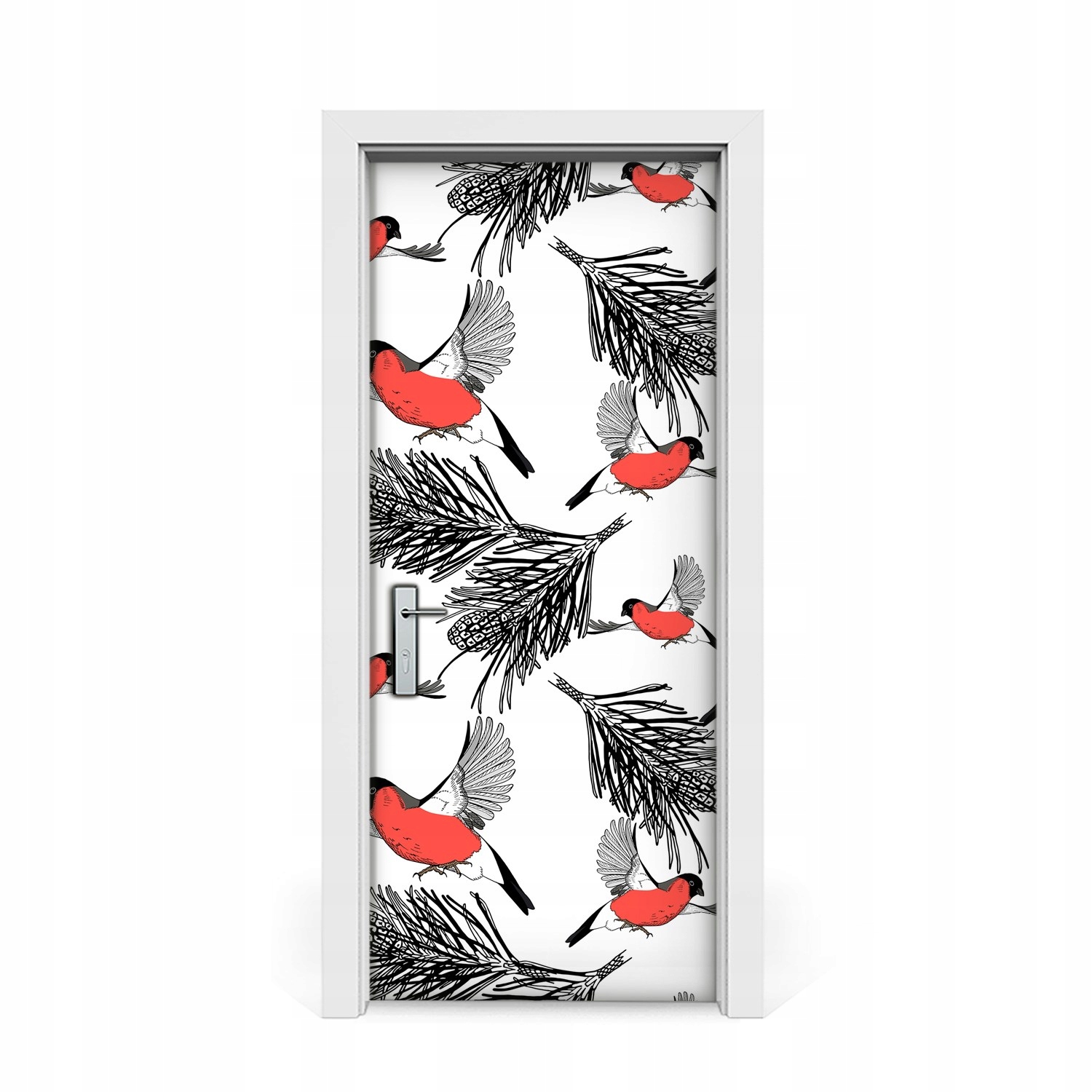 

Naklejka na drzwi okleina Gile i drzewa 85x205