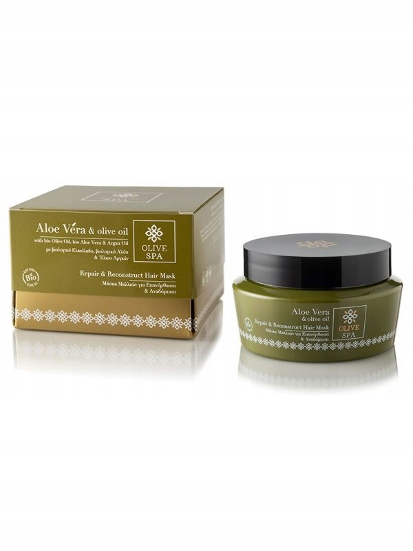 Opravná a obnovující maska pro suché a lámavé vlasy Olive Spa