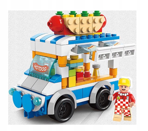 

Klocki 167 el. Food Truck stoisko auto Hot Dog