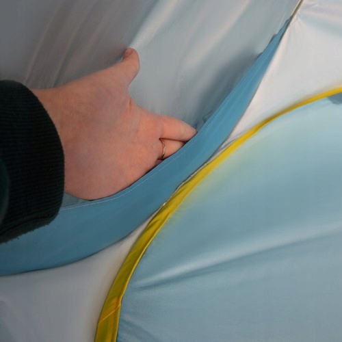 Namiot plażowy z basenem, półotwarty POP UP Parasol Kolor dominujący niebieski