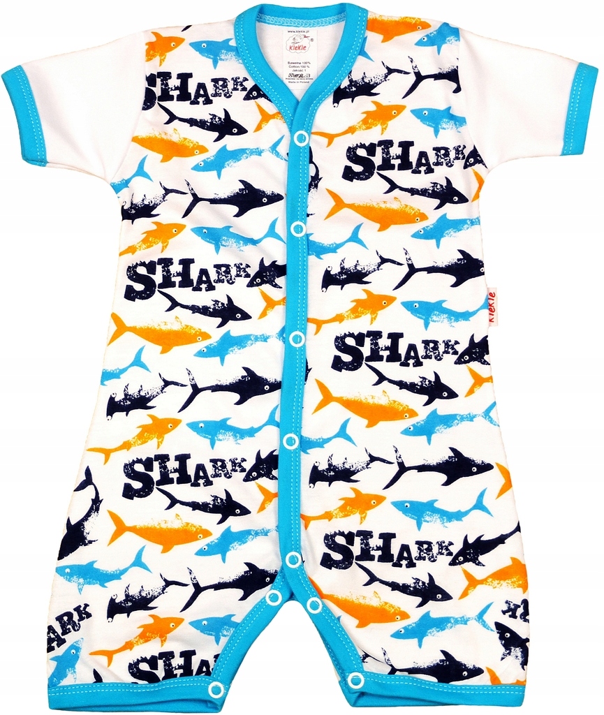 PAJAC KR rampers 2PAK MORO Khaki +Rekiny 62 KLEKLE Marka KLEKLE