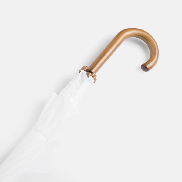 Parasol biały automat długi drewniana rączka na ślub wesele na PREZENT Marka inna