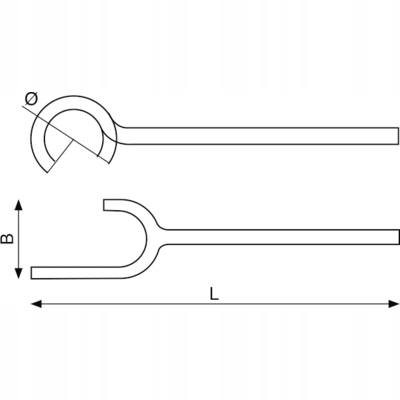 Klucz do zaworów nieiskrzący AL-BR 400 mm, śr. otwarcia 48 mm BAHCO Marka Bahco
