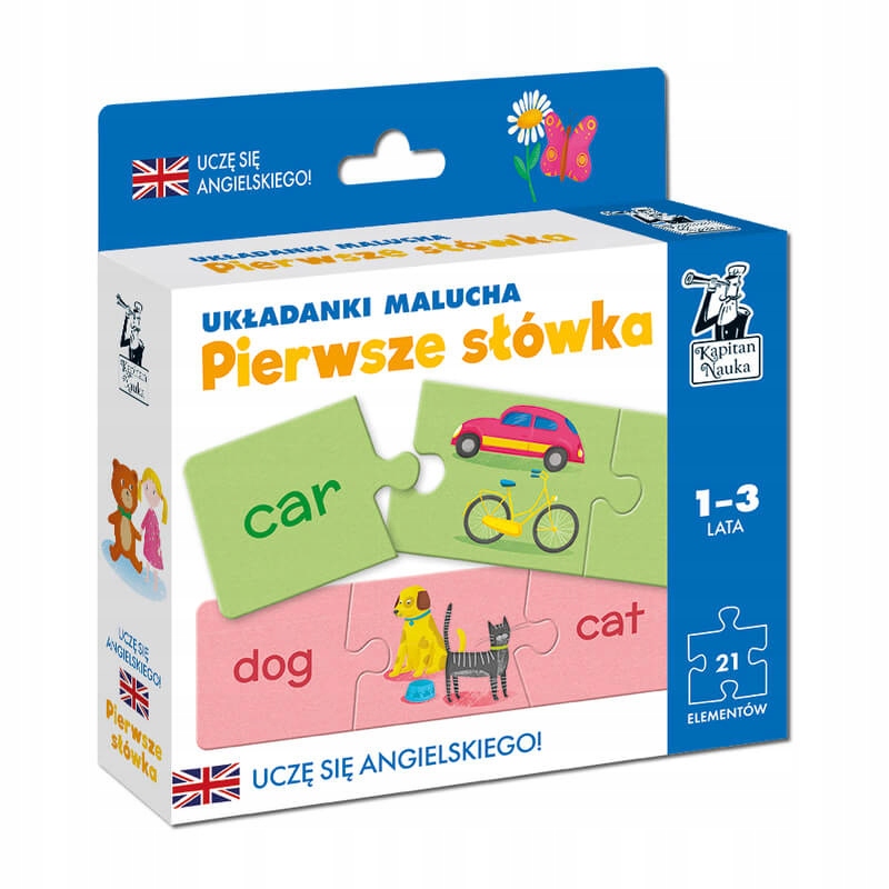 Kapitan Nauka Układanki malucha PIERWSZE SŁÓWKA 1+
