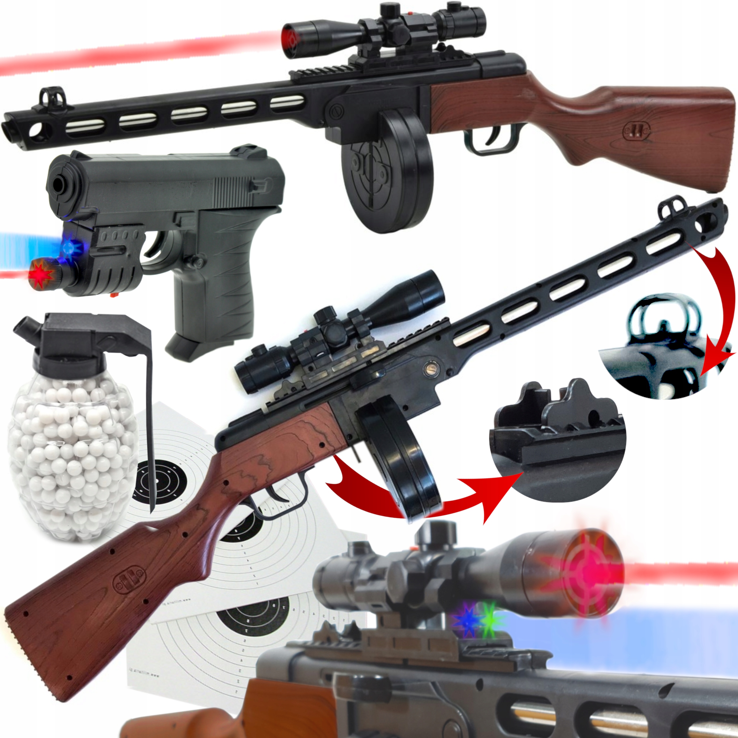

Pepesza Karabin Snajperka Na Kulki Pistolet Granat