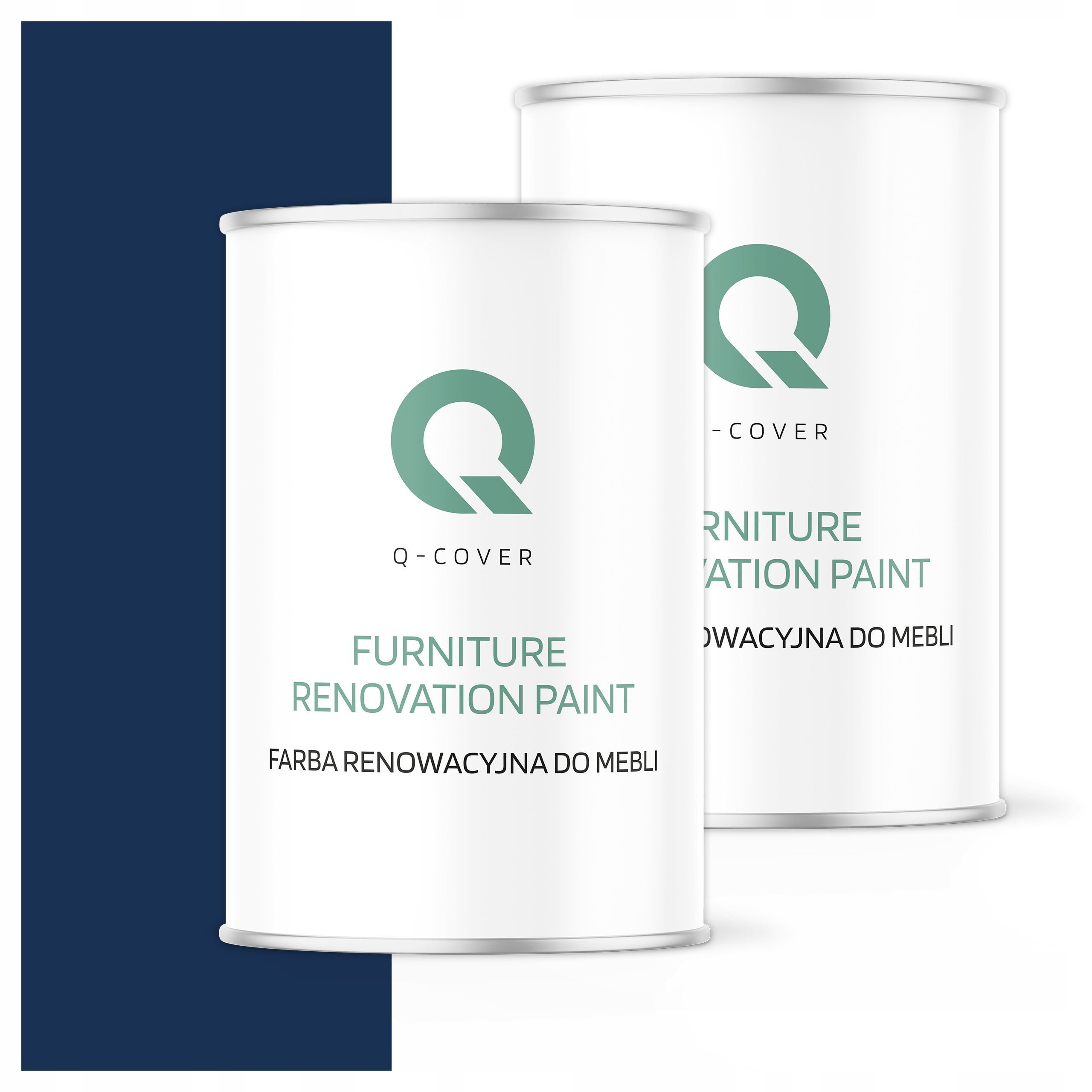 Farba na renováciu nábytku Mdf drevo 1L Ozdobná modrá kobaltová saténová