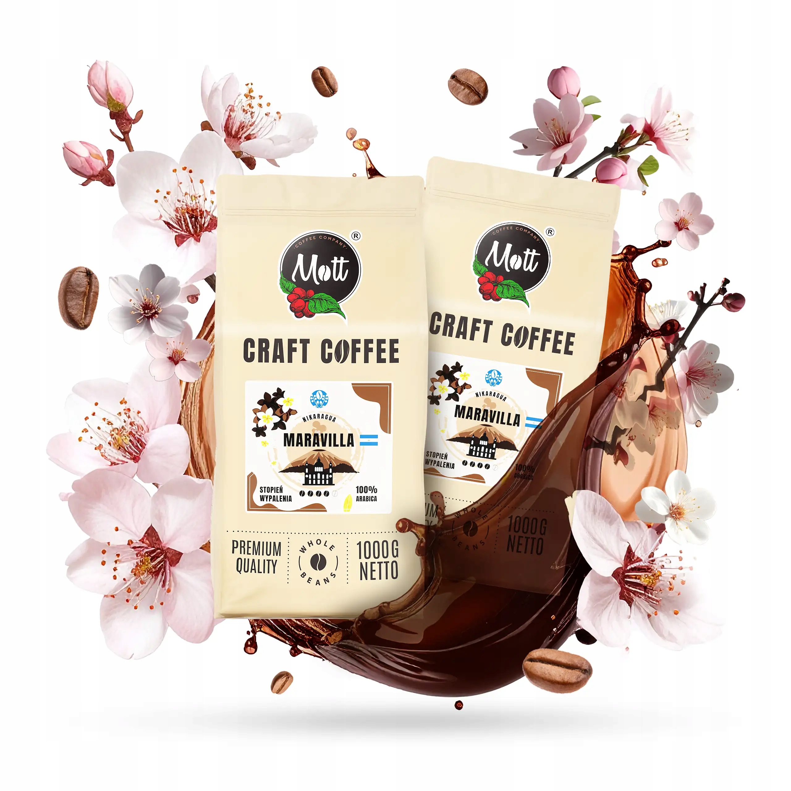 Kávová sada Čerstvě pražená 100% Arabica Nikaragua Dvoubalení Maravilla 2kg