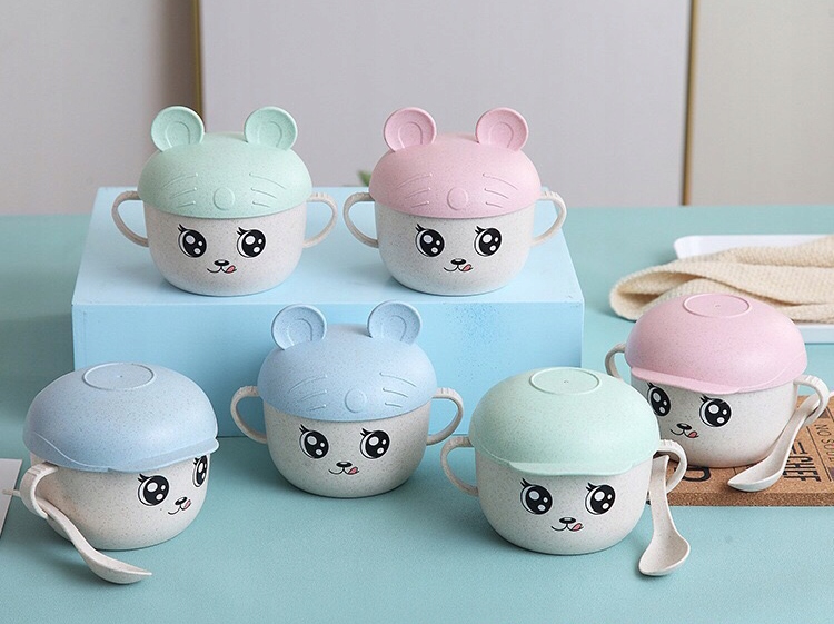 MISECZKA Z POKRYWKĄ I ŁYŻECZKĄ 450ML,