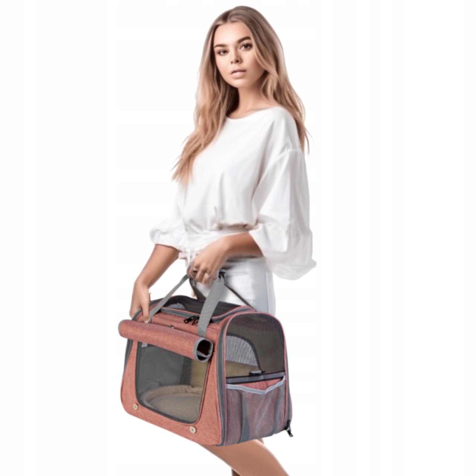 Levně Pevná Taška Pro Psa A Kočku, Pohodlná, Větraná, S Kapsami A Žaluziemi