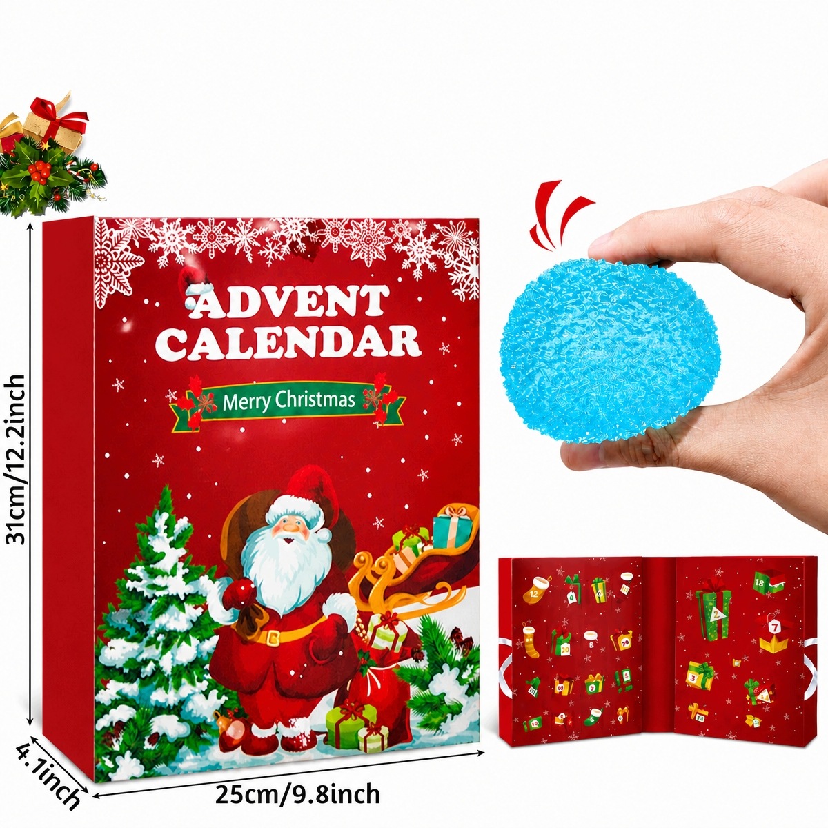 Адвент-календарь Fidget Squishy, 24 силиконовые мялки, от 3 лет