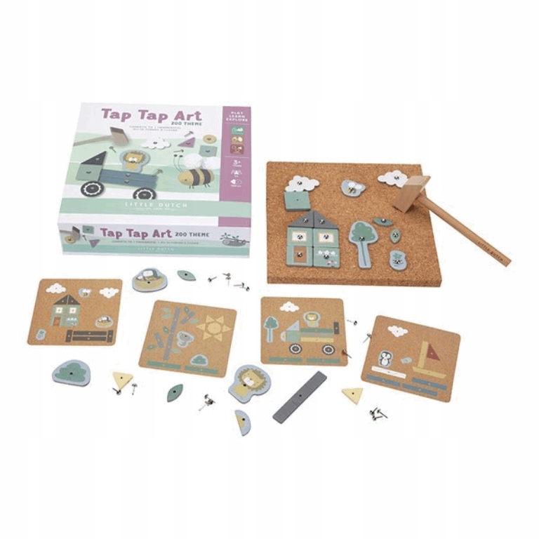 

Przybijanka Tap Tap Art Zoo 162 El. Little Dutch