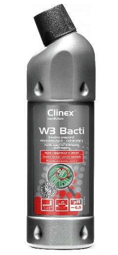 

Płyn Do Czyszczenia Pisuarów Wc Clinex W3 Bacti 1L